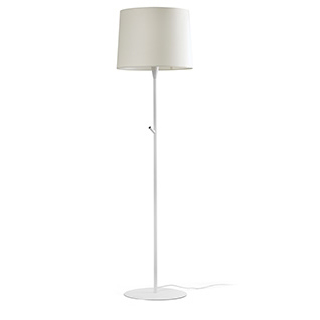 CONGA WHITE FLOOR LAMP BEIGE LAMPSHADE ø400*300*ø3 Faro