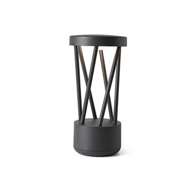 TWIST LED Dark grey post lamp Faro