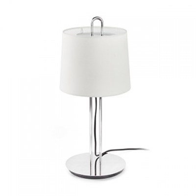 MONTREAL WHITE TABLE LAMP WHITE LAMPSHADE Faro