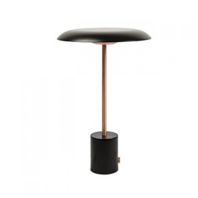 HOSHI LED Black and brushed copper portable lamp Faro