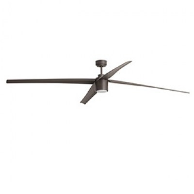 ATTOS LED Brown ceiling fan with DC motor Faro