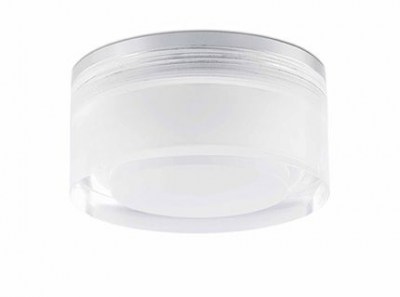 EBBA LED White and transparent recessed lamp Faro