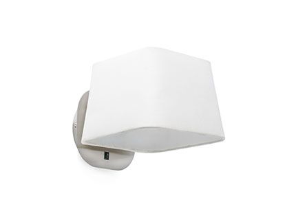 SWEET White and nickel wall lamp Faro