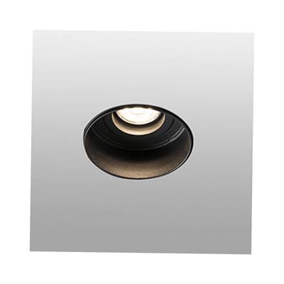 HYDE Trimless black orientable round recessed lamp without frame Faro