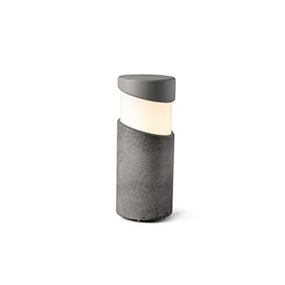 BLOCK Grey beacon/post lamp Faro