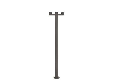 Dark grey structure pole lamp to muffin, blub´s 2L Faro