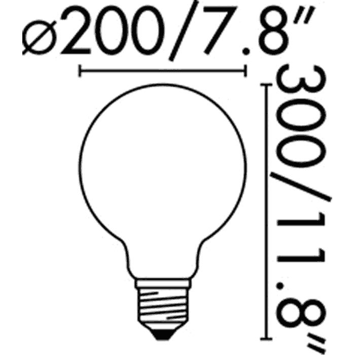 G200 SP E27 5W DIMMABLE AMBER