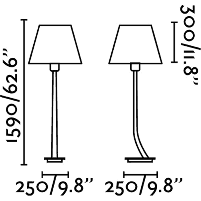 REM FLOOR LAMP NIQUEL MATT 1 X E27