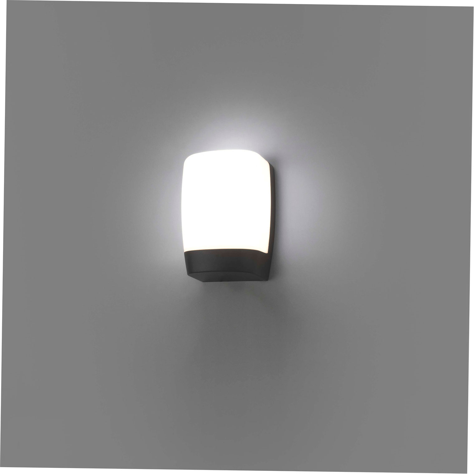 POL WALL LAMP DARK GREY LED 8W