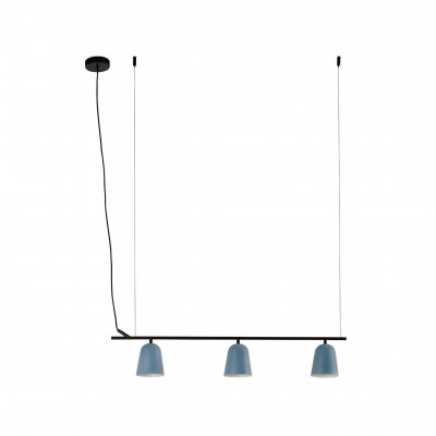 STUDIO Lineal Blue lineal pendant lamp Faro