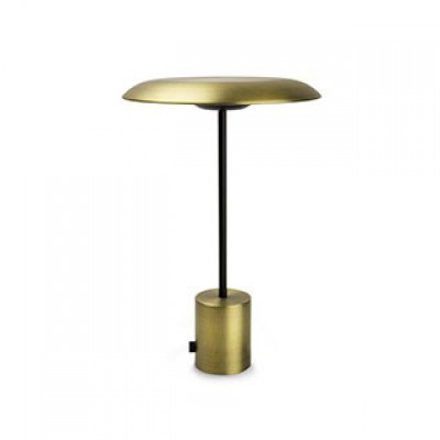 HOSHI LED Satin gold and black portable lamp Faro