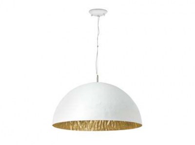 MAGMA-P white and gold pendant lamp 3L Faro