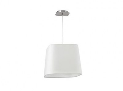 SWEET White and nickel pendant lamp Faro