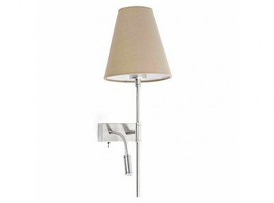 SABANA Beige wall lamp with LED right reader Faro
