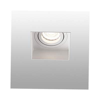 HYDE White orientable square recessed lamp without frame trimless Faro