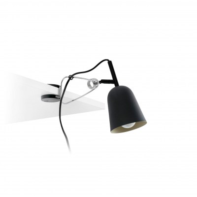 STUDIO Black and cream clip lamp Faro