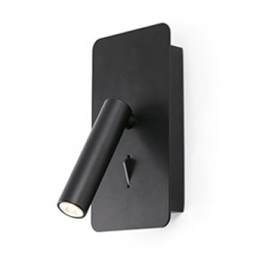SUAU LED Black wall lamp USB Faro