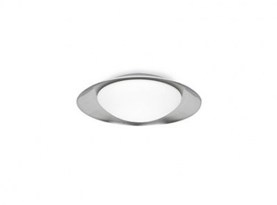 SIDE LED White/nickel ceiling lamp 15W Faro