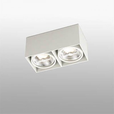 TECTO-2 White ceiling lamp AR111 Faro