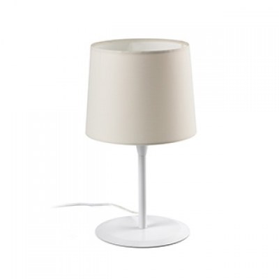 CONGA WHITE TABLE LAMP BEIGE LAMPSHADE ø250*200*ø2 Faro