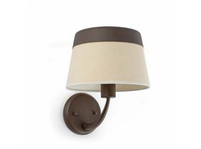 SAC Brown and beige wall lamp 1L Faro
