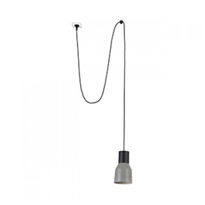 KOMBO Grey pendant lamp Ø120 with plug Faro