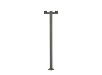 Dark grey structure pole lamp to muffin, blub´s 2L Faro